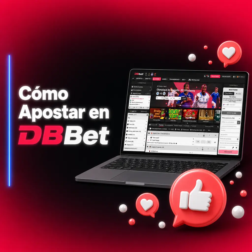 Guía paso a paso para apostar en DBBet: selecciona el deporte, elige la cuota, ingresa el monto y confirma tu apuesta.